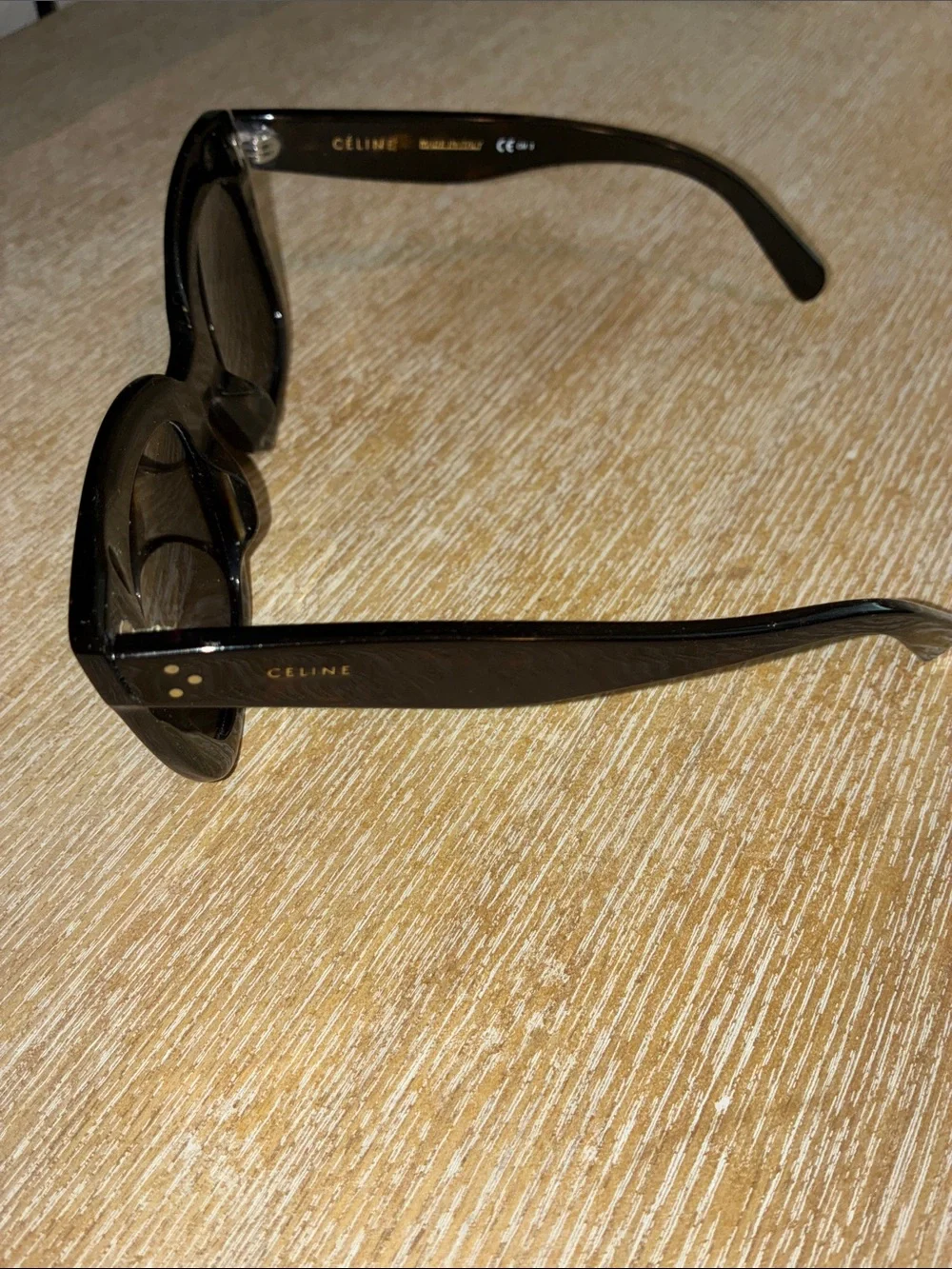 Celine Black Cat-Eye Women's Sunglasses